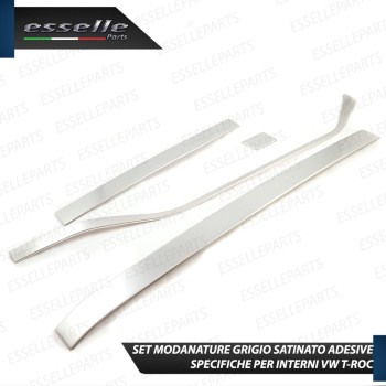 PROFILI INTERNI GRIGIO SATINATO CRUSCOTTO PER VW T-ROC
