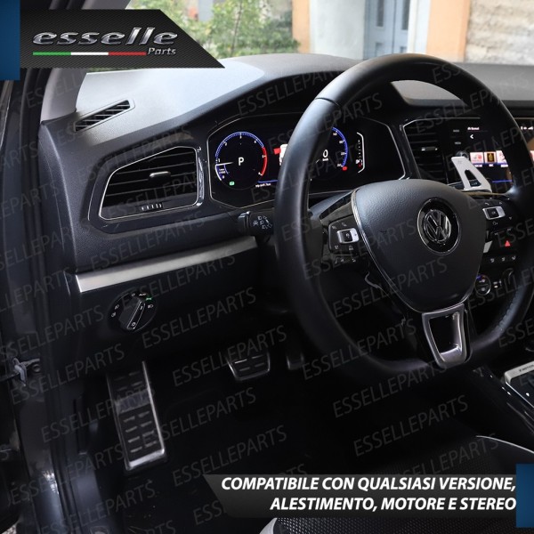 PROFILI INTERNI GRIGIO SATINATO CRUSCOTTO PER VW T-ROC