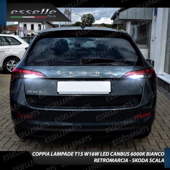 Luci Retromarcia Led Canbus SKODA SCALA 6000K Luce Bianca No Error