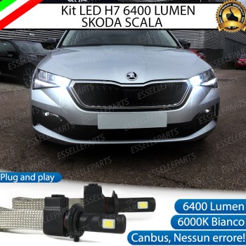 Kit Full LED H7 6400 LUMEN Abbaglianti SKODA SCALA