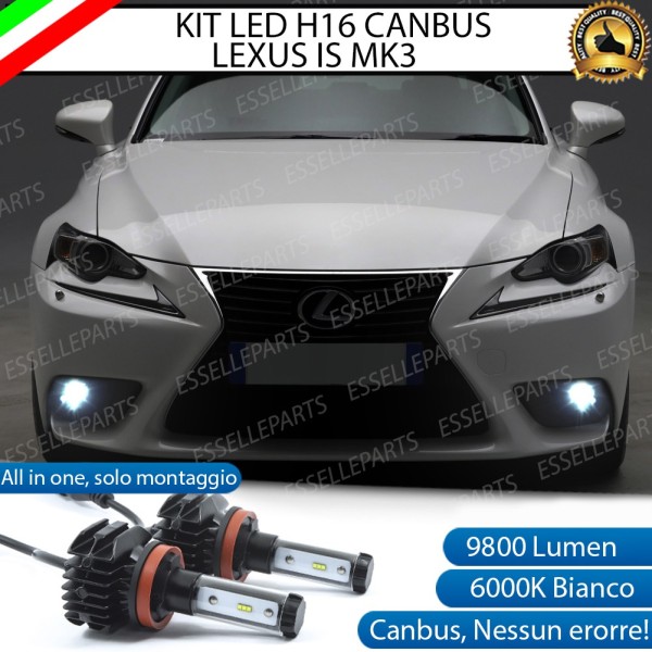 Kit Full Led 6000k H16 canbus LEXUS IS III Fendinebbia No Error