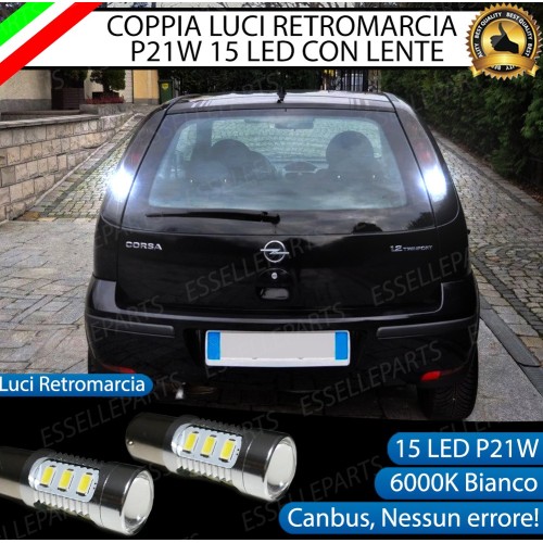 Luci Retromarcia 15 LED Opel Corsa C CON LENTE FRONTALE