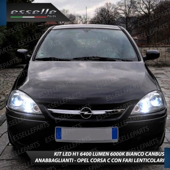 Conversione Fari Full LED 6000K bianco OPEL CORSA C Con fari Lenticolari Conversione Fari Full LED 6000K bianco OPEL CORSA C Con fari Lenticolari