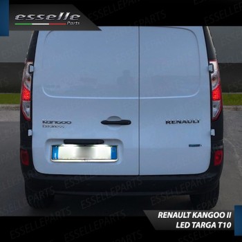 Coppia Luci Targa T10 W5W 5 LED canbus 6000K Bianco per Renault Kangoo 2 Restyling