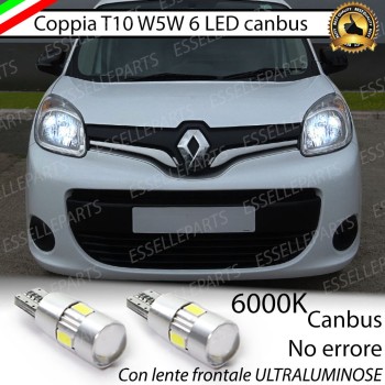 Luci posizione T10 W5W LED 6000K Renault Kangoo 2