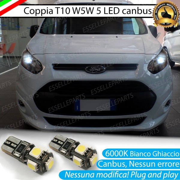 Luci posizione T10 W5W 5 LED Canbus Ford Transit Connect II