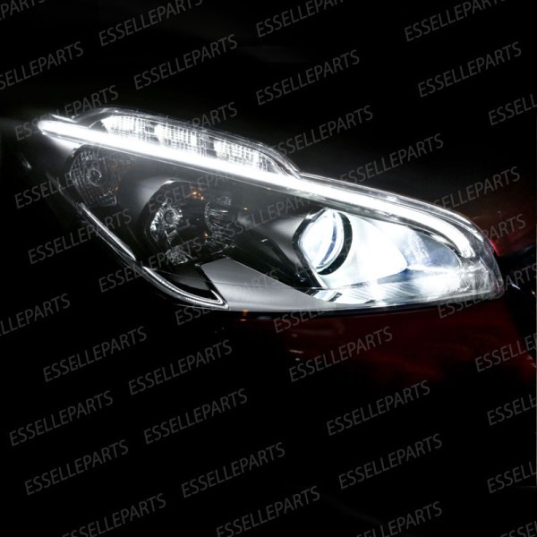 Kit Full LED H7 9600 Lumen 6000K bianco Anabbaglianti PEUGEOT 208 Lenticolare