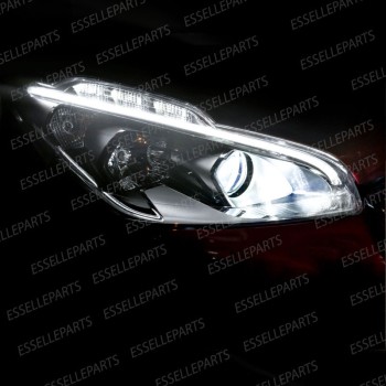 Kit Full LED H7 9600 Lumen 6000K bianco Anabbaglianti PEUGEOT 208 Lenticolare