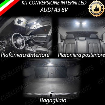 Kit Led interni Medium Pack 6000K bianco Canbus Audi A3 8V