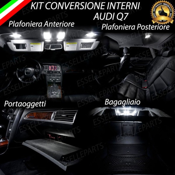 Kit LED Interni basic Pack 6000K Bianco Canbus per Audi Q7 Dal 2010