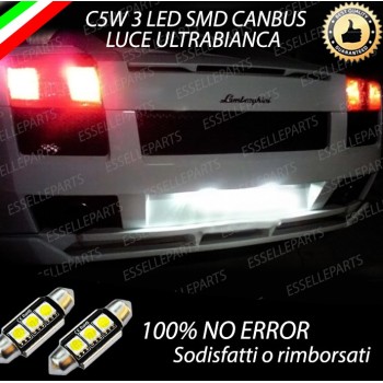 Luci Targa Led Canbus LAMBORGHINI GALLARDO 6000K Luce Bianca No Error