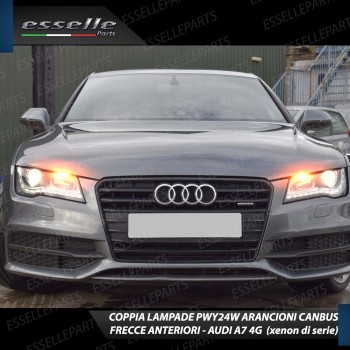 Lampada PWY24W Canbus ARANCIONE FRECCE Luce AMBRA AUDI A7