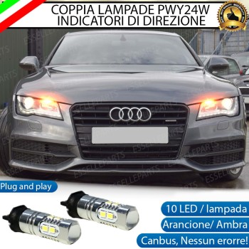 Lampada PWY24W Canbus ARANCIONE FRECCE Luce AMBRA AUDI A7