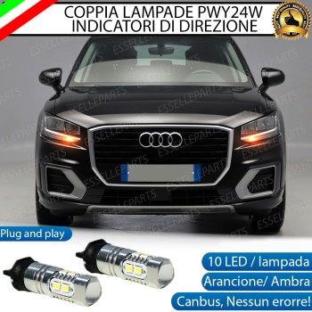 Lampada PWY24W Canbus ARANCIONE FRECCE Luce AMBRA AUDI Q2