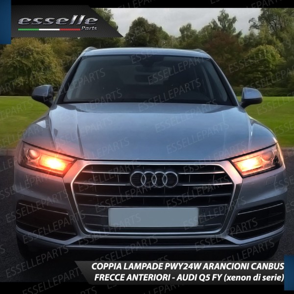Lampada PWY24W Canbus ARANCIONE FRECCE Luce AMBRA AUDI Q5 FY