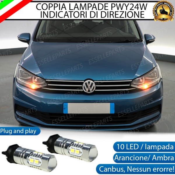 Coppia Lampade PWY24W 10 LED CANBUS PER FRECCE DIREZIONALI Anteriori PER VW SPORTSVAN