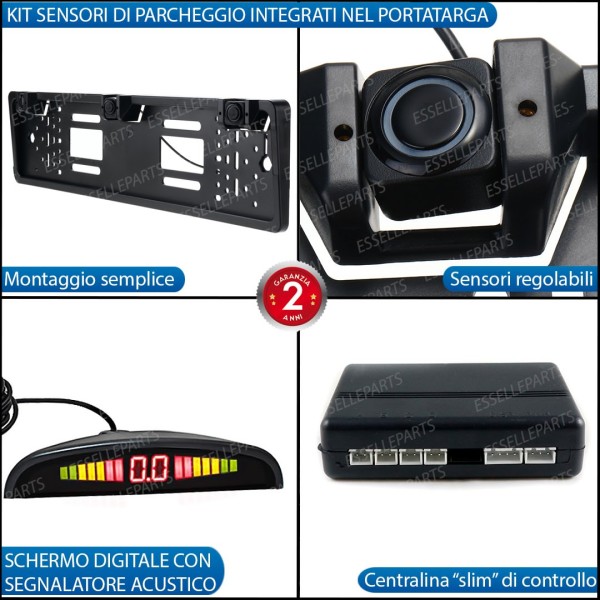 Kit Sensori di Parcheggio con portatarga per Chevrolet Spark