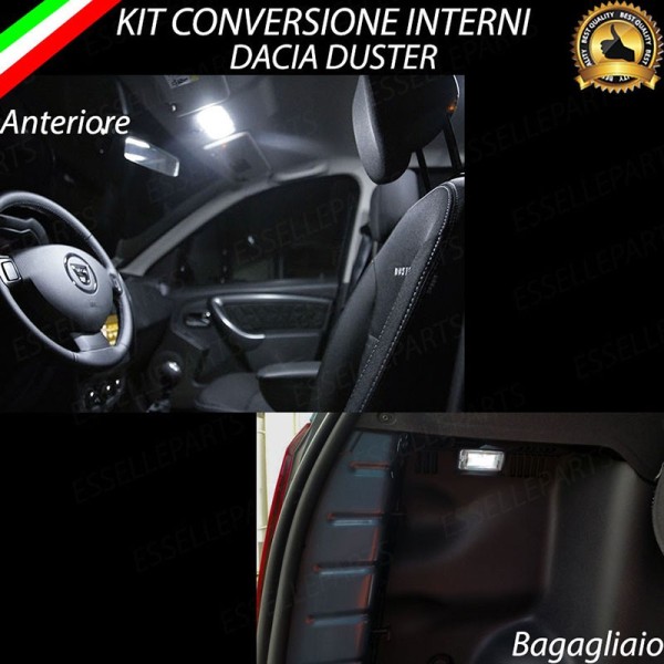 Kit Led interni Medium Pack 6000K bianco Canbus Dacia Duster Restyling