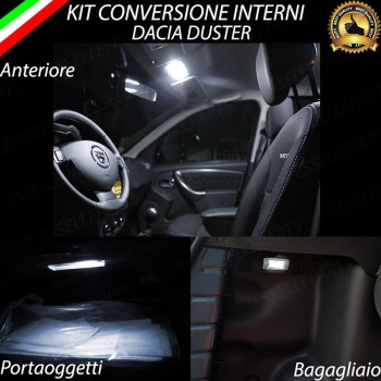 Kit LED interni Completo 6000K bianco Canbus Dacia Duster Pre-Restyling