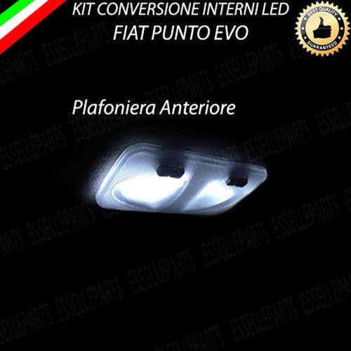 Kit LED interni Basic Pack 6000K Canbus Abarth Punto Evo plafoniera doppia