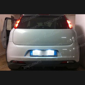 Kit LED interni + LED targa 6000K Canbus Abarth Punto Evo plafoniera doppia