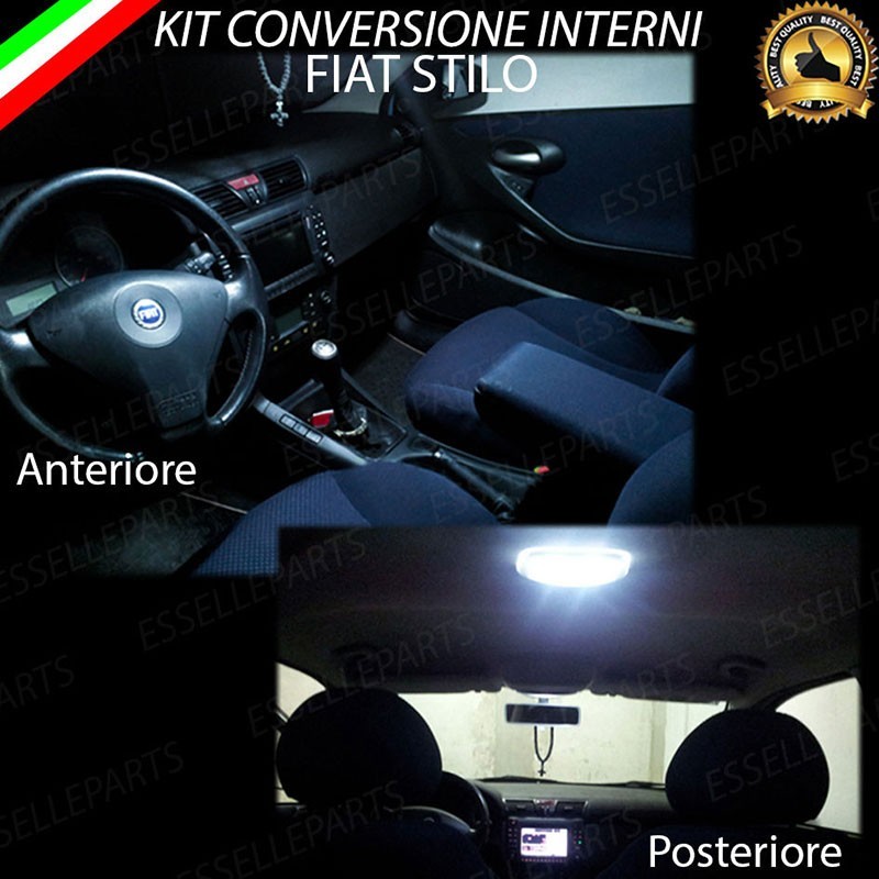 Led Interni Abitacolo FIAT STILO Canbus 6000K Luce Bianca