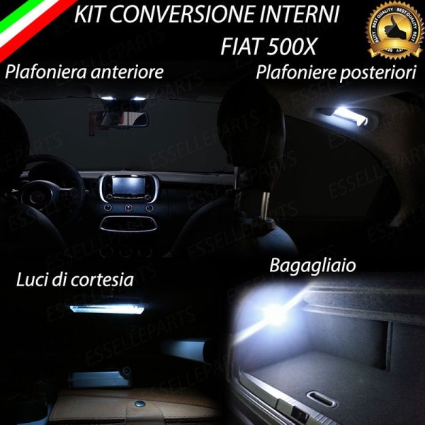 Kit Led interni Medium Pack 6000K bianco Canbus Fiat 500X