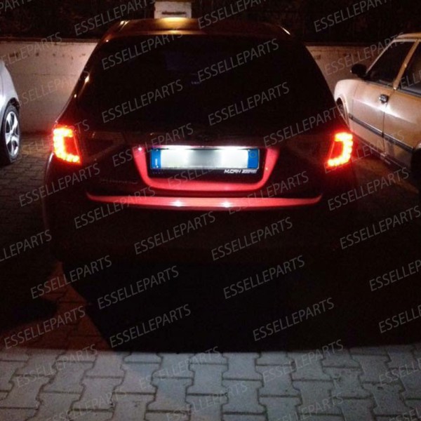 Coppia Luci Targa T10 5 LED canbus 6000K Bianco Toyota Yaris MK3 Restyling Dal 2014