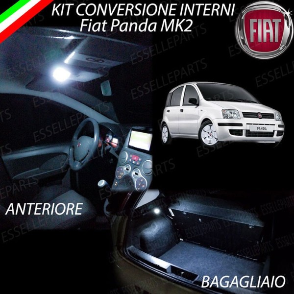 Kit LED interni Completo 6000K bianco Canbus Fiat Panda mk2 169 Cross