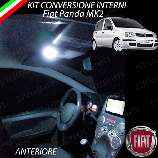 Kit LED interni Basic Pack 6000K Bianco Canbus Fiat Panda mk2 169 Cross