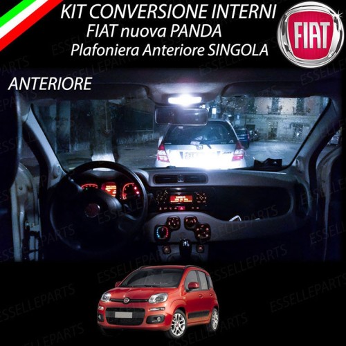 Kit LED interni Basic Pack 6000K Canbus Fiat Panda MK3 Cross con plafoniera Singola