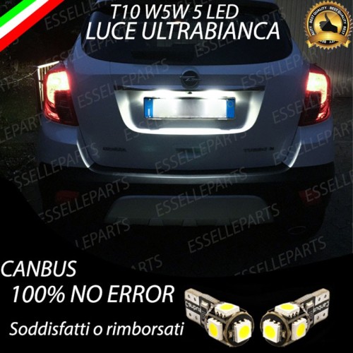 Luci Targa 5 LED Per Opel Mokka X Canbus 6000K Bianco