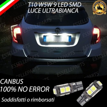 Luci Targa 9 LED per Opel Mokka X Canbus 6000K Bianco