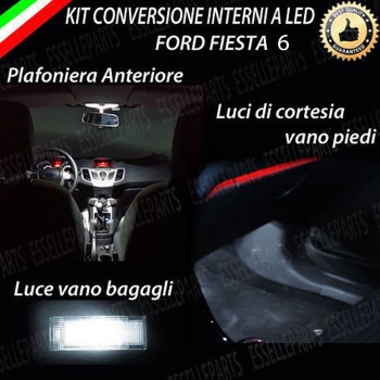 Kit LED Interni Completo 6000K bianco ghiaccio Ford Fiesta MK6 RESTYLING 3 porte