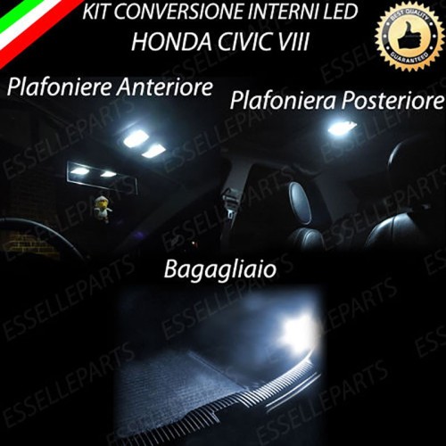Kit LED Interni Per Honda Civic 8G 6000K Bianco Canbus