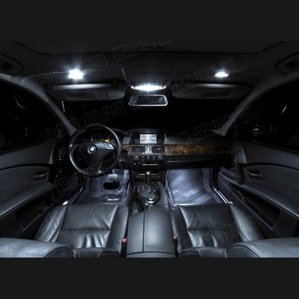 Kit LED interni Medium Pack 6000K Bianco Canbus Bmw Serie 5 E60 Berlina