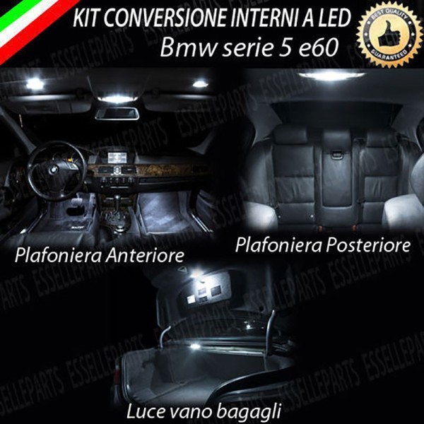 Kit LED interni Basic Pack 6000K Bianco Canbus Bmw Serie 5 E60 Berlina