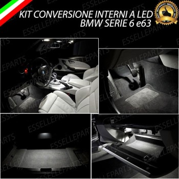 Kit LED interni Completo 6000K bianco Canbus per BMW Serie 6 E63 E64