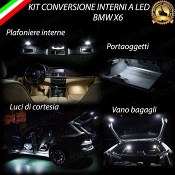 Kit LED Interni Per Bmw X6 E71 E72 6000K Luce Bianca Canbus