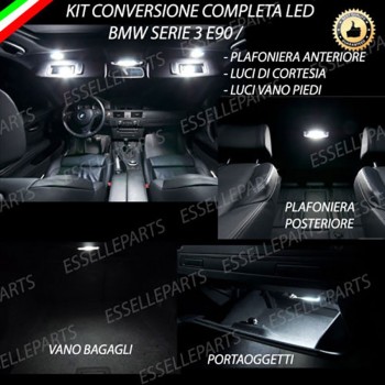 Kit LED interni Completo 6000K Luce Bianca Canbus Bmw Serie 3 E90 Berlina