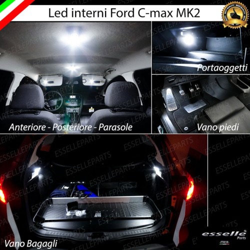 Kit Led interni Medium Pack 6000K Luce Bianca Canbus Ford C-Max MK2