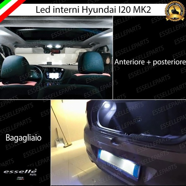 Kit LED Interni Per Hyundai I20 MK2 6000K Luce Bianca Canbus