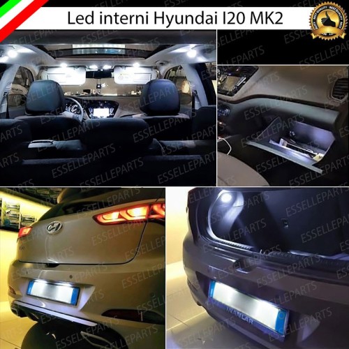 Kit LED Interni + LED Targa Per Hyundai I20 MK2 6000K Canbus