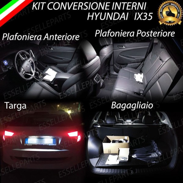 Kit LED interni + Luci targa LED 6000K bianco Canbus Hyundai IX35 Dal 2014