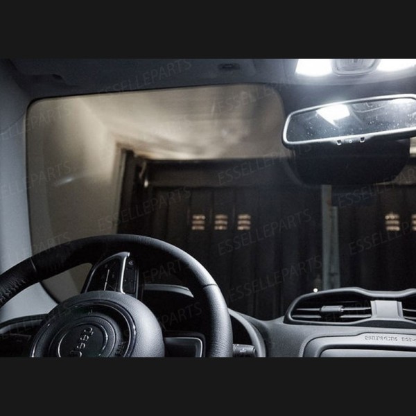 Kit LED interni Medium Pack 6000K Luce Bianca Canbus Jeep Renegade con Tetto Panoramico