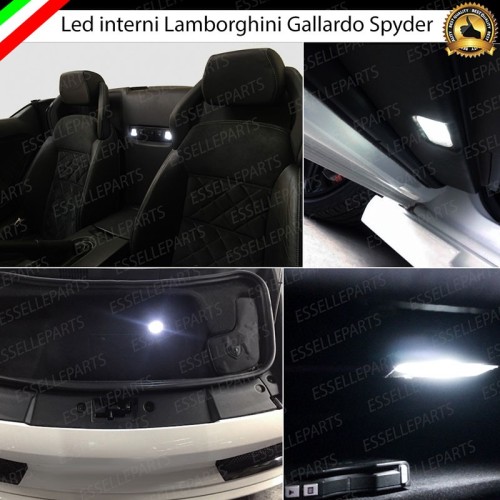 Kit Led interni Completo 6000K bianco ghiaccio Lamborghini Gallardo Spyder