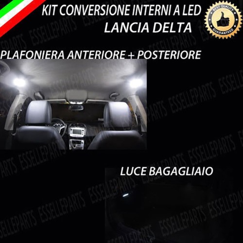 Kit LED interni Medium Pack 6000K Canbus Lancia Delta MK3 senza tetto panoramico