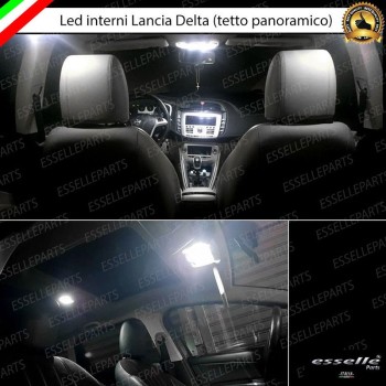 Kit LED interni Completo 6000K Bianco Canbus Lancia Delta MK3 con Tetto Panoramico
