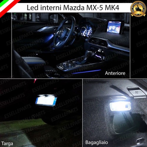 Kit LED Interni + LED Targa Per Mazda MX-5 MK4 6000K Canbus