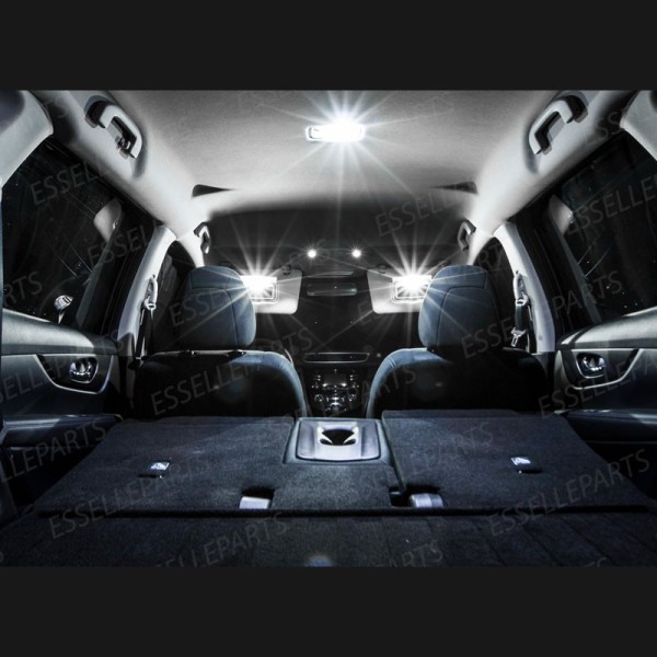 Kit LED interni Completo 6000K Canbus Nissan X-Trail MK3 senza tetto panoramico